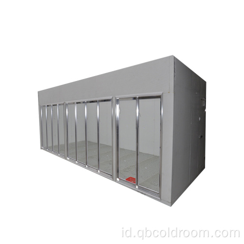 Freezer Cabinet Kaca Pintu Display Ruang Dingin